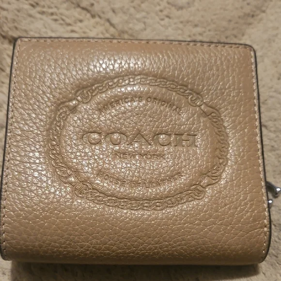 Coach Chestnut Leather Card Holder - Picture 6 of 6
